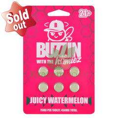 Buzzin With The Homies 75mg Juicy Watermelon Tablets 6ct Cats claw