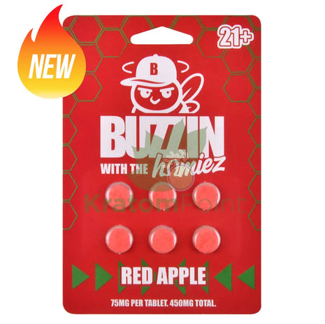 Buzzin With The Homies 75mg Red Apple Tablets 6ct Cats claw