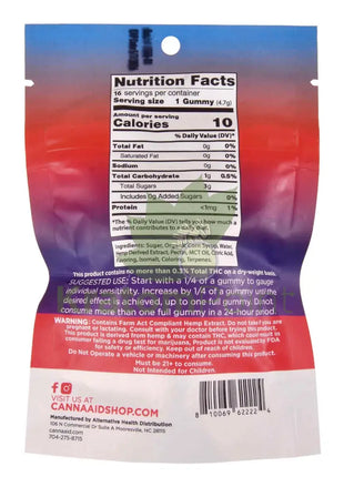 CannaAid Berry Sweet 1000mg CBD Gummies 20ct CBD