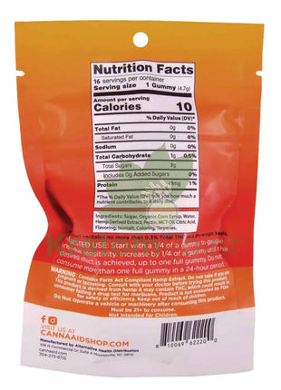 CannaAid Fruit Blast 1000mg CBD Gummies 20ct CBD