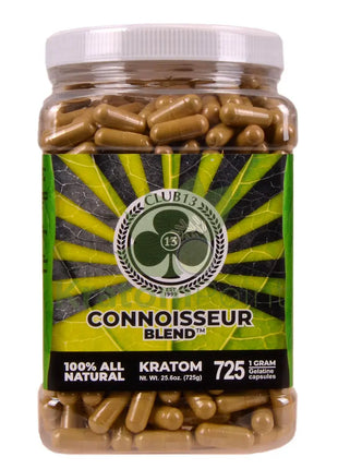 Club 13 Connoisseur Blend Kratom Capsules 725 count