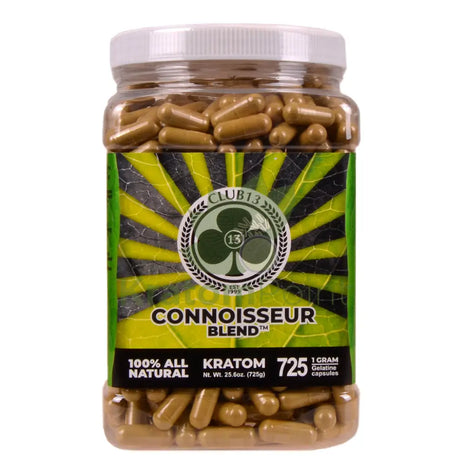 Club 13 Connoisseur Blend Kratom Capsules 725 count