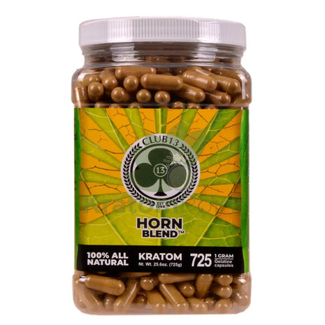 Club 13 Horn Kratom Capsules 725 count