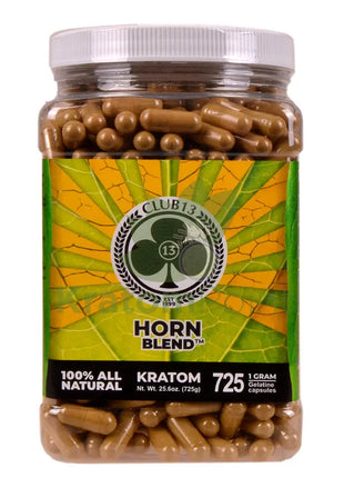 Club 13 Horn Kratom Capsules 725 count