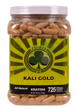 Club 13 Kali Gold Kratom Capsules 725 count