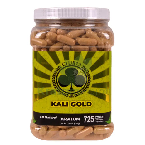 Club 13 Kali Gold Kratom Capsules 725 count