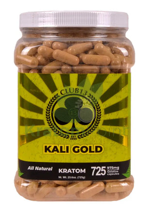 Club 13 Kali Gold Kratom Capsules 725 count