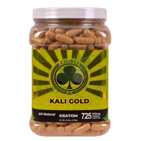 Club 13 Kali Gold Kratom Capsules 725 count