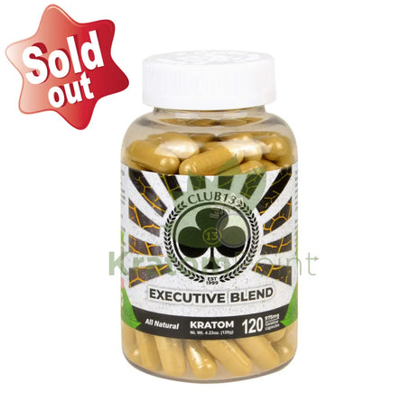 Club 13 Kratom Executive Blend Capsules 120 Count