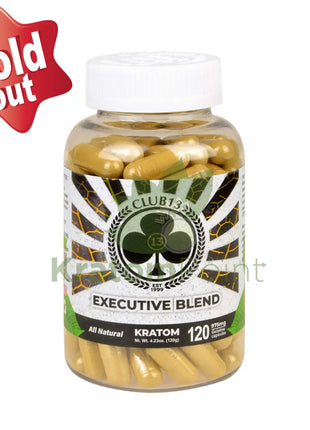 Club 13 Kratom Executive Blend Capsules 120 Count