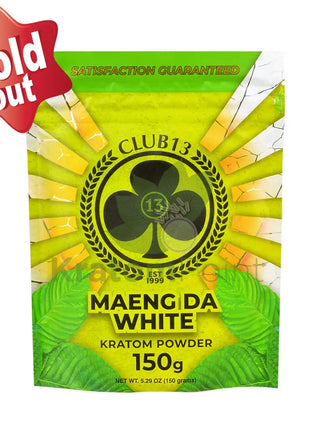 Club 13 Kratom Powder White Maeng Da 150 Grams