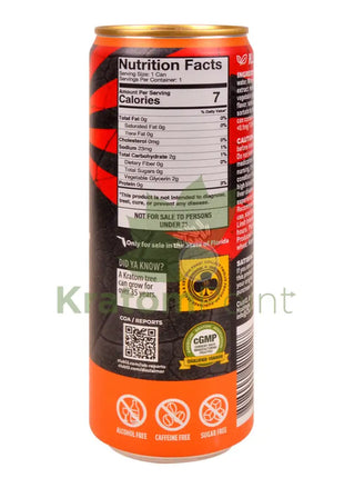 Club 13 Kratom Seltzer 75MIT Blood Orange Social Tonic Drink 12ml can