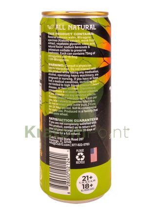 Club 13 Kratom Seltzer 75MIT Mango Social Tonic Drink 12ml can