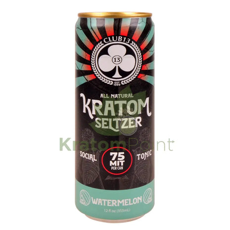 Club 13 Kratom Seltzer 75MIT Watermelon Social Tonic Drink 12ml can