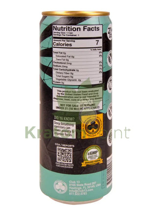 Club 13 Kratom Seltzer 75MIT Watermelon Social Tonic Drink 12ml can