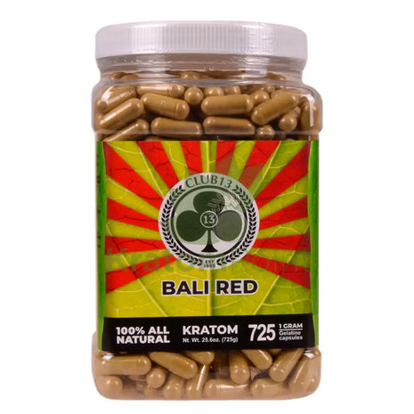 Club 13 Red Bali Kratom Capsules 725 count