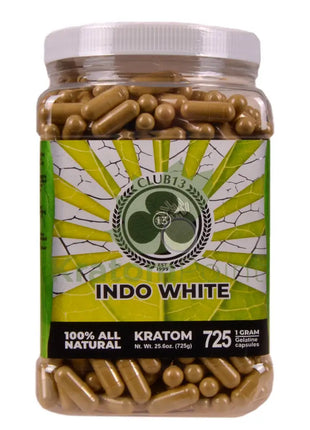 Club 13 White Indo Kratom Capsules 725 count