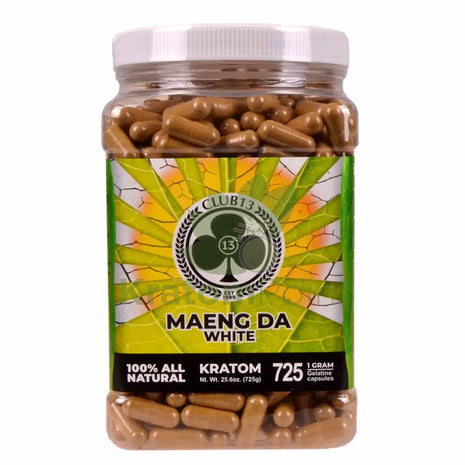 Club 13 White Maeng Da Kratom Capsules 725 count