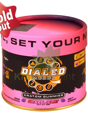 Dialed Moods Grape Jelly Kratom Gummies 15mg 30 count