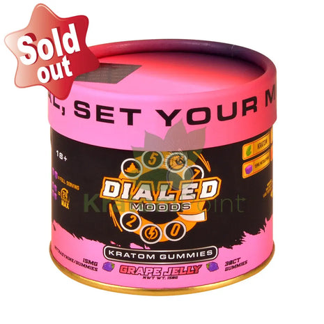 Dialed Moods Grape Jelly Kratom Gummies 15mg 30 count