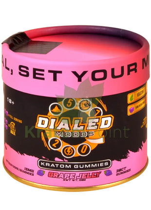 Dialed Moods Grape Jelly Kratom Gummies 15mg 30 count