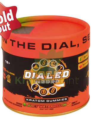 Dialed Moods Juicy Watermelon Kratom Gummies 15mg 30 count