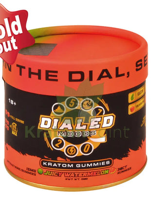 Dialed Moods Juicy Watermelon Kratom Gummies 15mg 30 count