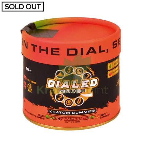 Dialed Moods Juicy Watermelon Kratom Gummies 15mg 30 count