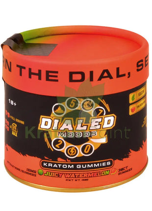 Dialed Moods Juicy Watermelon Kratom Gummies 15mg 30 count