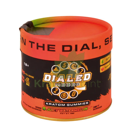 Dialed Moods Juicy Watermelon Kratom Gummies 15mg 30 count