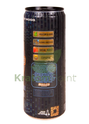 Dialed Moods Kava & Kratom Euphoric Seltzer Blue Raspberry 12fl oz Kava & Kratom