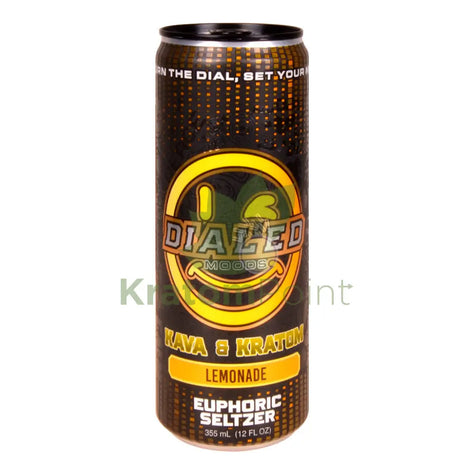 Dialed Moods Kava & Kratom Euphoric Seltzer Lemonade 12fl oz Kava & Kratom