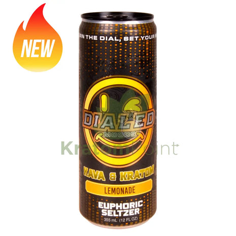Dialed Moods Kava & Kratom Euphoric Seltzer Lemonade 12fl oz Kava & Kratom