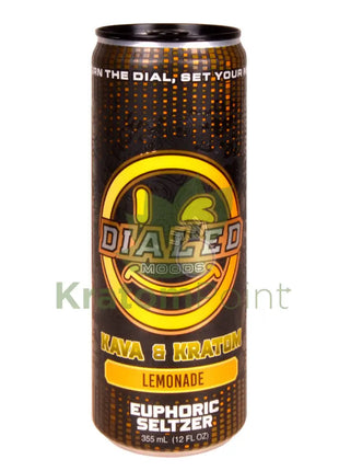 Dialed Moods Kava & Kratom Euphoric Seltzer Lemonade 12fl oz Kava & Kratom