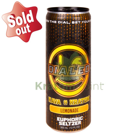 Dialed Moods Kava & Kratom Euphoric Seltzer Lemonade 12fl oz Kava & Kratom