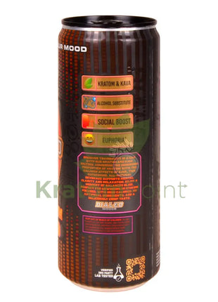 Dialed Moods Kava & Kratom Euphoric Seltzer Mango Peach 12fl oz Kava & Kratom