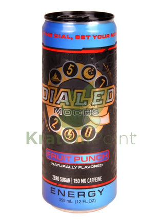 Dialed Moods Kratom Energy Drink Fruit Punch 12FL oz Energy