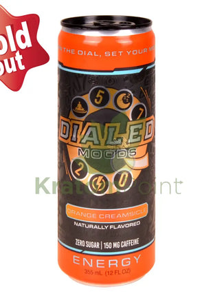 Dialed Moods Kratom Energy Drink Orange Creamsicle 12FL oz Energy