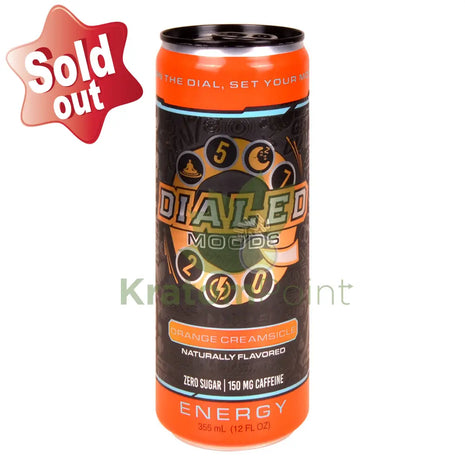 Dialed Moods Kratom Energy Drink Orange Creamsicle 12FL oz Energy