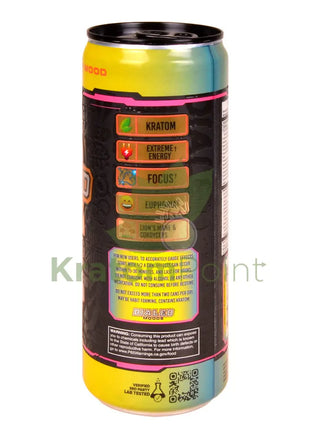 Dialed Moods Kratom Energy Drink Paradise Pina 12FL oz Energy
