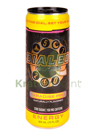 Dialed Moods Kratom Energy Drink Paradise Pina 12FL oz Energy