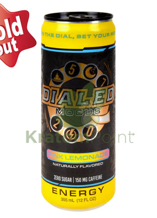 Dialed Moods Kratom Energy Drink Pink Lemonade 12FL oz Energy