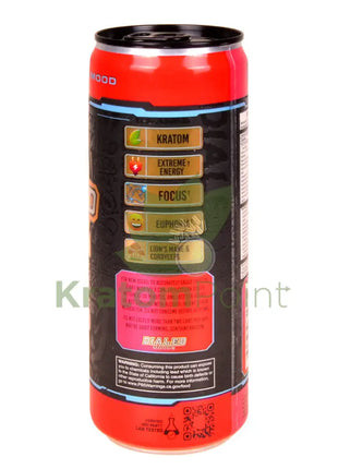 Dialed Moods Kratom Energy Drink Strawberry Razz 12FL oz Energy