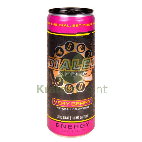 Dialed Moods Kratom Energy Drink Very Berry 12FL oz Energy