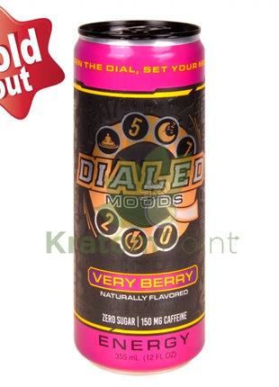 Dialed Moods Kratom Energy Drink Very Berry 12FL oz Energy