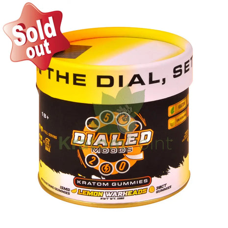 Dialed Moods Lemon Warheads Kratom Gummies 15mg 30 count