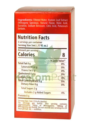 D’lish Frosted Cherry Blast Kratom Extract Shot 30ml bottle