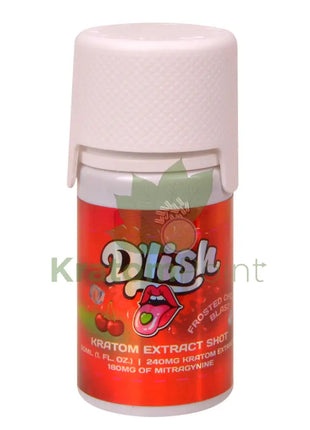 D’lish Frosted Cherry Blast Kratom Extract Shot 30ml bottle