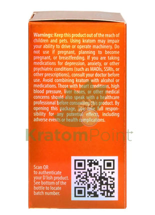 D’lish Mango Punch Kratom Extract Shot 30ml bottle