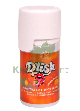D’lish Mango Punch Kratom Extract Shot 30ml bottle